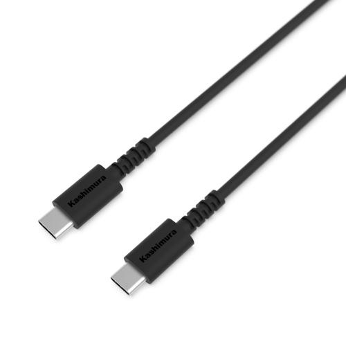 Kashimura/USB Charging & Sync Cable 1.2m C-C Black Part Number: AJ-635