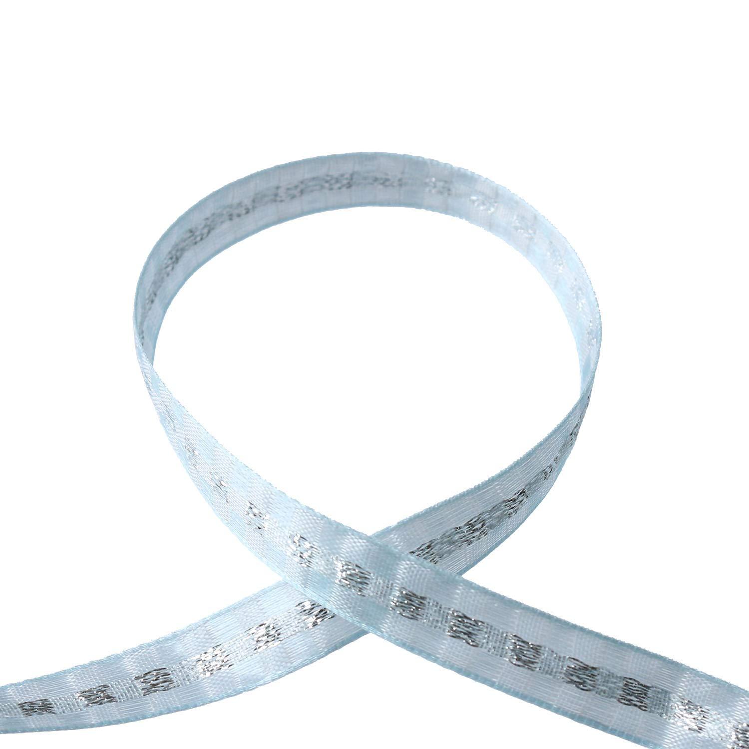 Blanc de Core Ribbon Crystal Check No.1010-62 10mm × 15m