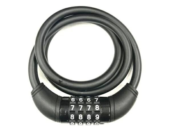 Top MySet Dial 90 M Black #55425 Bicycle Lock Wire Lock 4-Digit Combination
