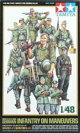 Tamiya 1/48 Military Miniature Series No.30 German Army Infantry Marching Set Plastic Model Kit 32530
