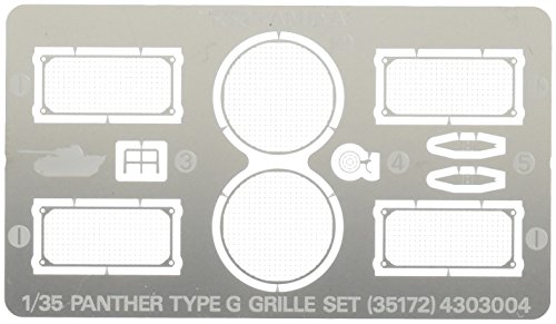 Tamiya 1/35 Military Miniature Series No.172 German Army Panther G Type Etching Grill Set Plastic Model Parts 35172