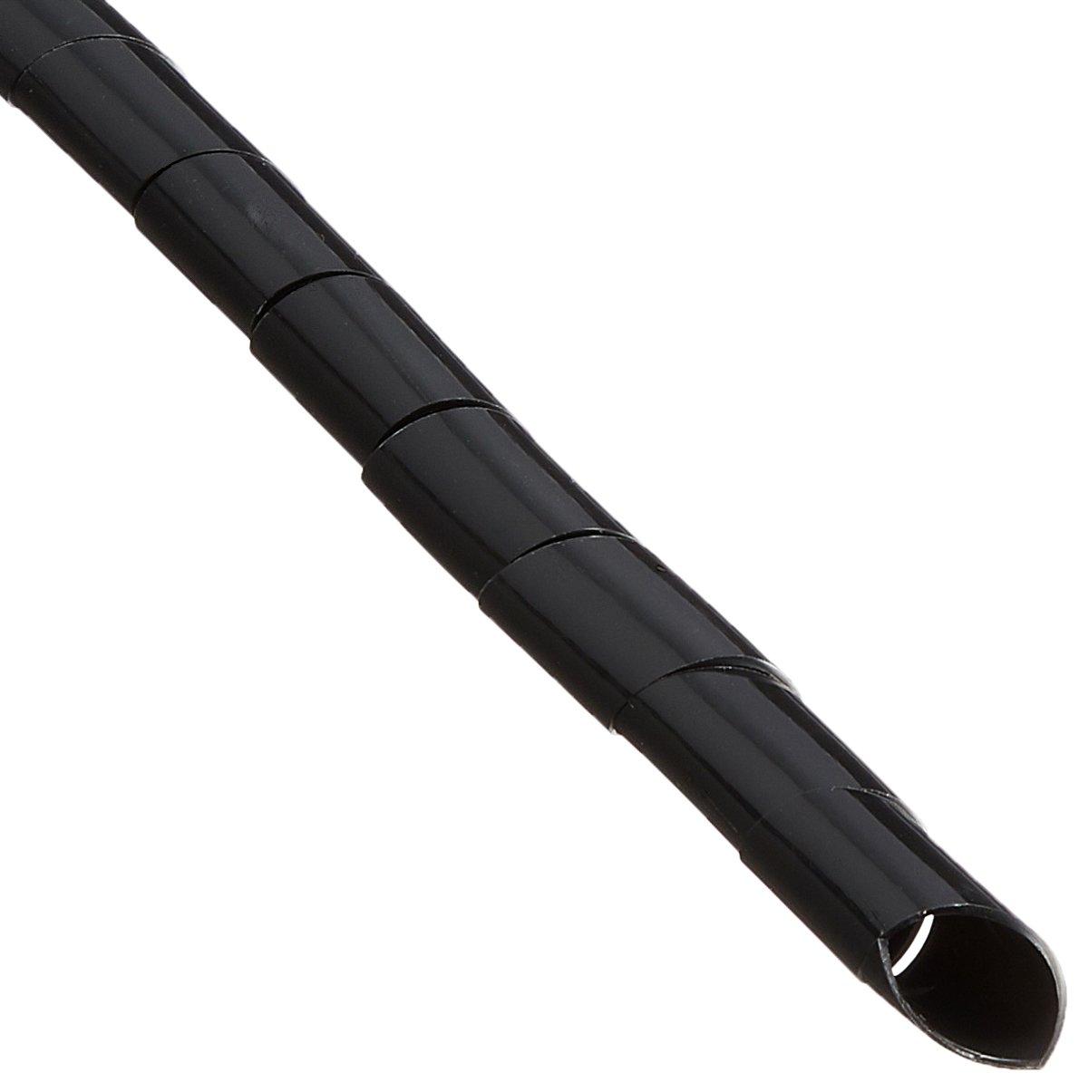 ELECOM Cable Organizer Tube for Tidying Tangled Cables Inner Diameter 9mm, Length 2.0m, Black BST-9BK