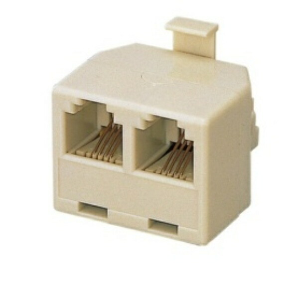 ELECOM Modular Cable Adapter 2-Way Splitter AD-MJTBE