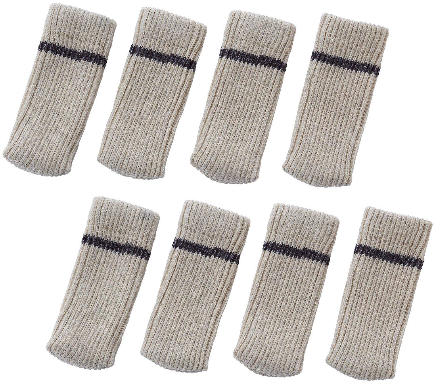 Smile Kids Non-Slip Chair Leg Covers (Set of 2) Ivory AIC-06IV