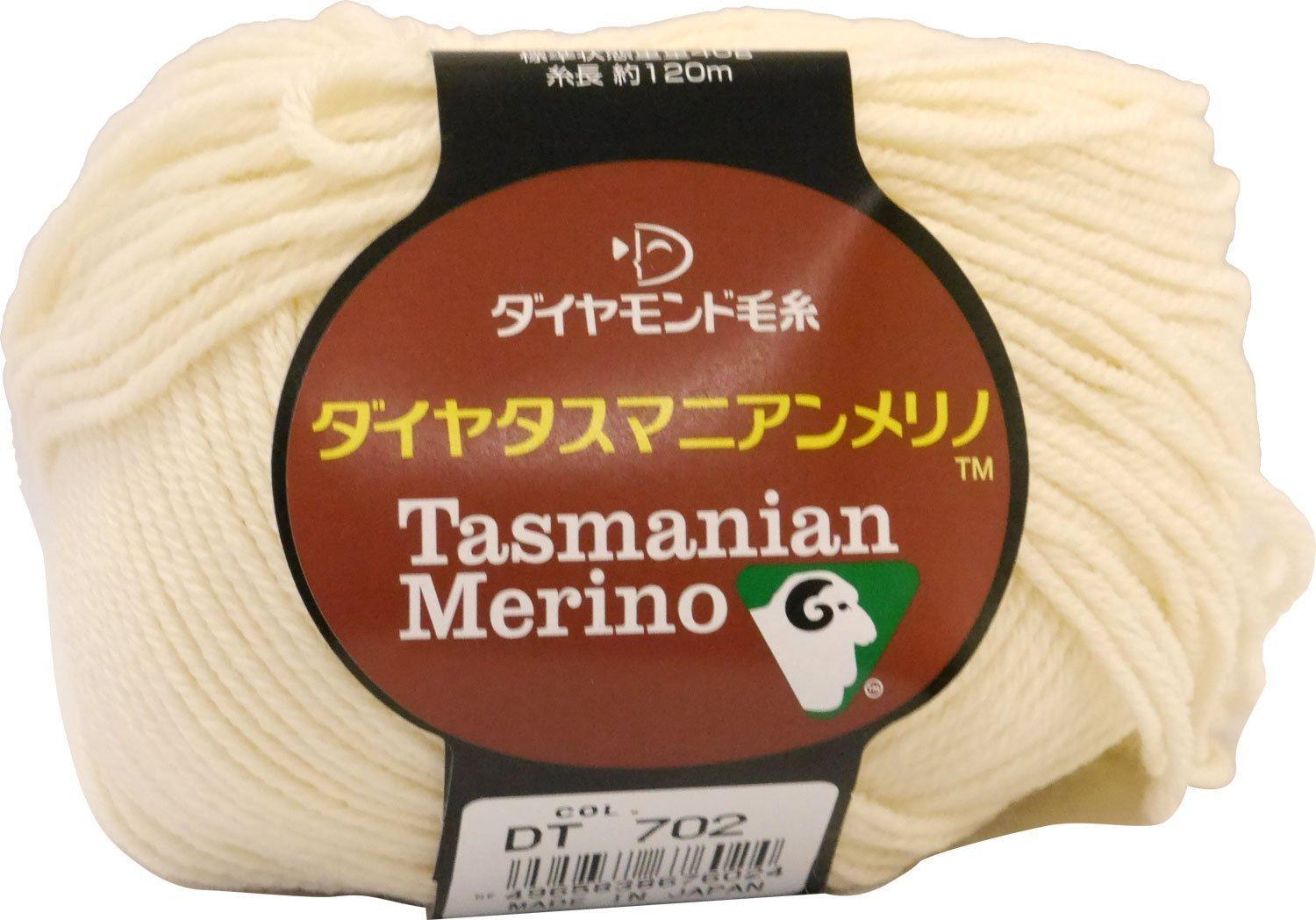 Diamond Yarn Diamond Tasmanian Merino Wool Medium Weight Col.702 Cream Family 40g Approx. 120m