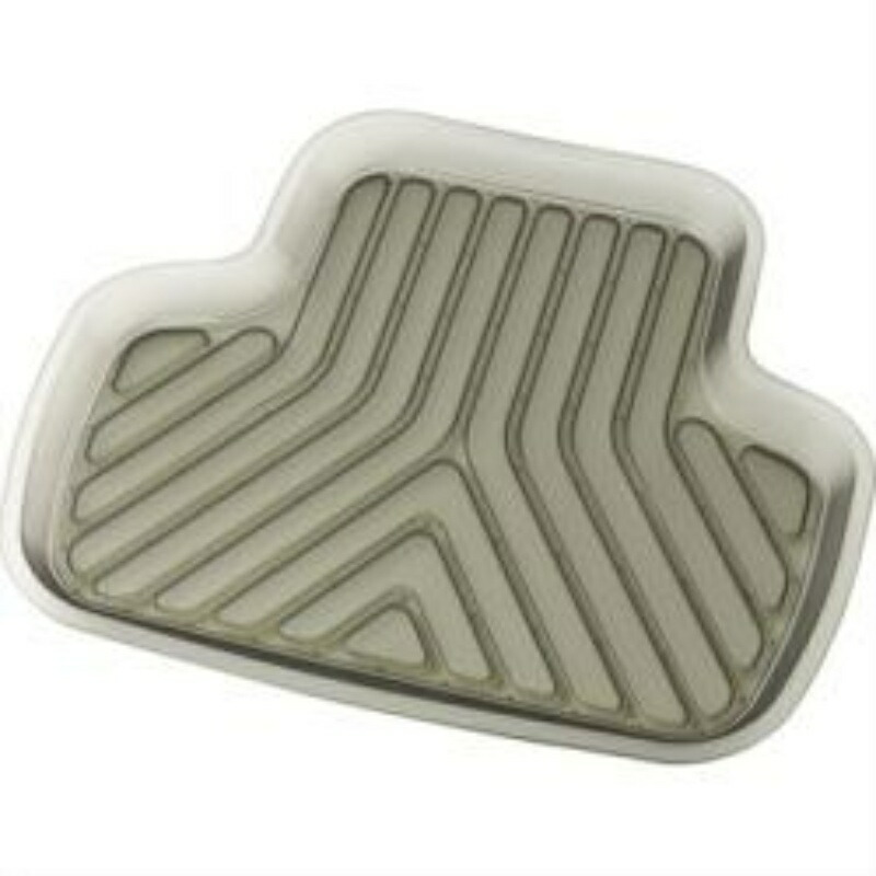 BONFORM Car Mat 3D Prime for Light Vehicles Rear 1 Piece 3D Structure Catches Dirt Anti-Slip Treatment Machine Washable 48x41cm Smoke 6279-06SM