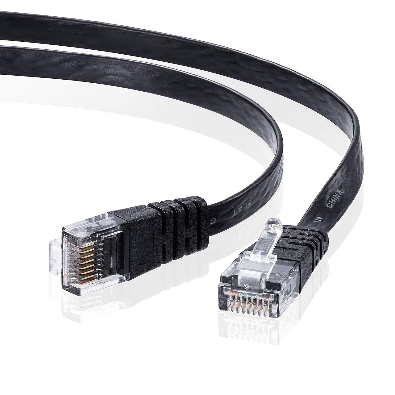 Sanwa Supply CAT6 Flat Cable 0.5m (Black) KB-FL6-005BKN