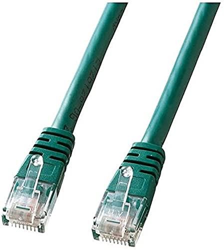 Sanwa Supply Enhanced Category 5 Single-Wire LAN Cable 1m Green KB-T5T-01GN