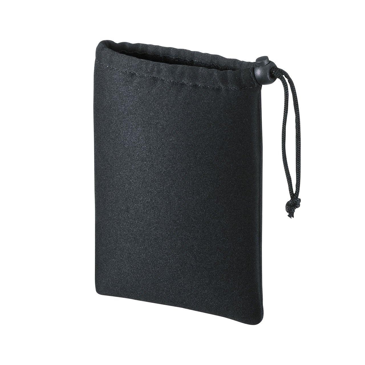 Sanwa Supply Multi-Cushion Case (Drawstring Type) Black IN-C1K