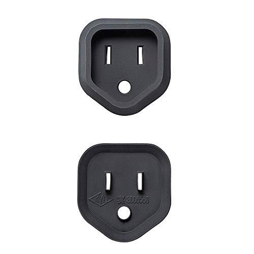 Sanwa Supply Plug Safety Cover for 3-Pole Plugs, Black, 2-Pack TAP-PSC3NBK