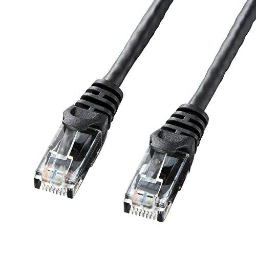 Sanwa Supply CAT6 LAN Cable (3m) UTP 1Gbps/250MHz RJ45 Snap-Proof Black LA-Y6-03BK