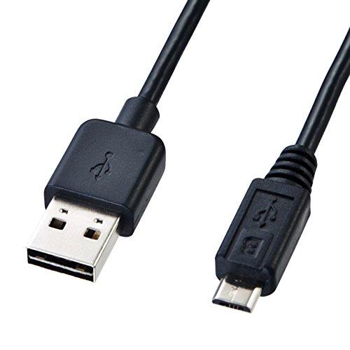 Sanwa Supply Reversible Micro USB Cable (MicroB) Black 0.5m KU-RMCB05