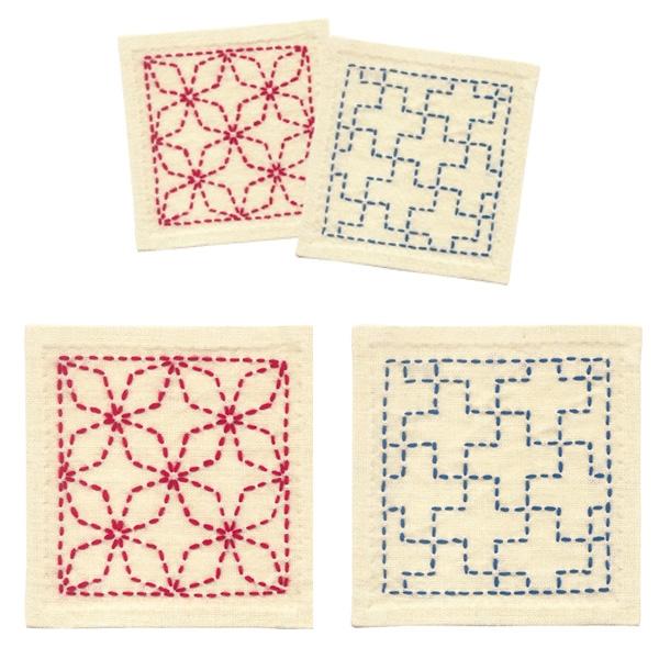 Olympus Thread Sashiko Kit / Angled Seven Treasures & Cross Stitch 264