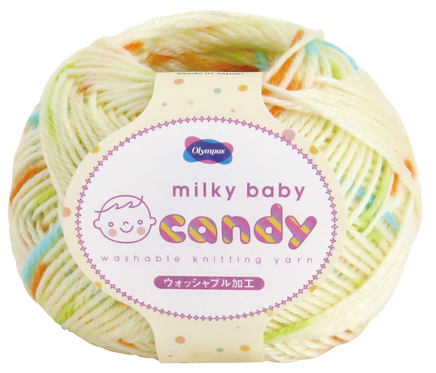 Olimpas Silk Milky Baby Candy Yarn Medium Weight Col.204 Yellow Family 40g Approx. 112m