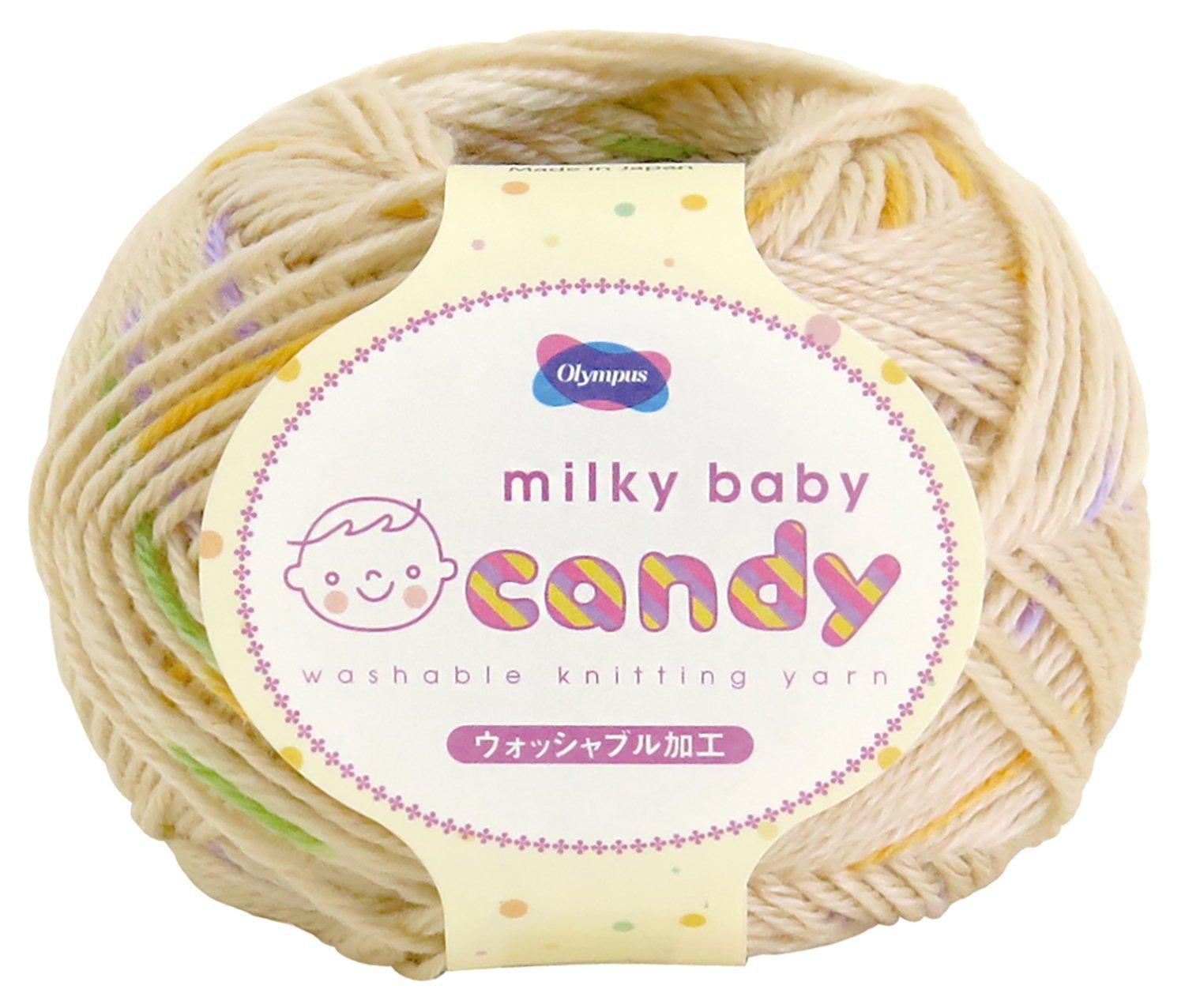 Olimpas Silk Milky Baby Candy Yarn Medium Weight Col.206 Beige Family 40g Approx. 112m