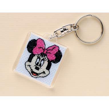 Olympus Silk Key Ring Embroidery Kit Disney Minnie Mouse KS-64