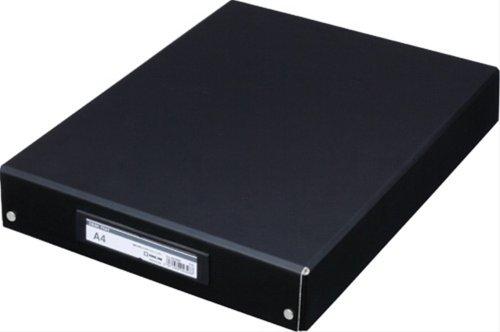 King Jim Desk Tray Document and Small Item Organizer Box A4 Black 4008BF-BK
