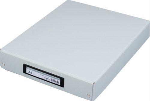 King Jim Desk Tray Document and Small Item Organizer Box A4 Gray 4008BF-GY
