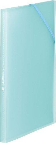King Jim Clear File Holder-In 12-Pocket A4 Vertical Light Blue 6171-3T-LB
