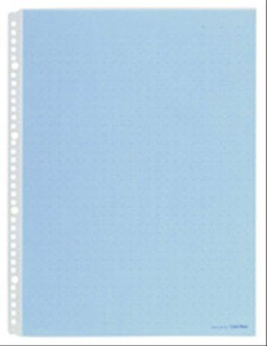 King Jim Clear File Color Base Pocket 10-Pack B4 Vertical Blue 104CP-B