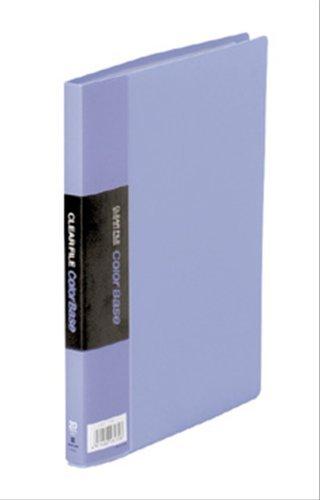 King Jim Clear File Color Base 20-Pocket A5 Vertical Blue 115C-B