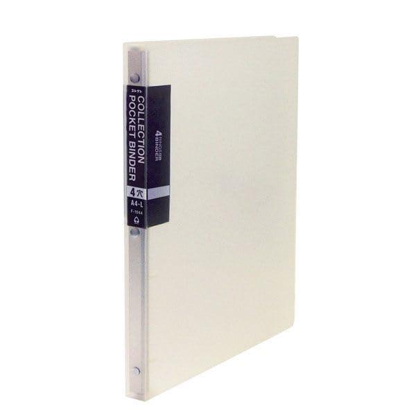 Collect Binder Collection Pocket Binder Slim A4-L 4-Hole Clear F-1044-CL