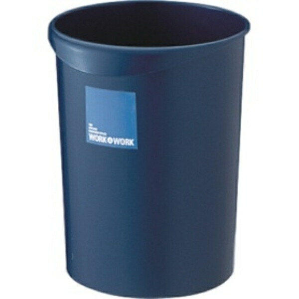 Squirrel Trash Can Waste Bin W&W Round 18L Round Dark Blue 18L Made in Japan Compliant with Green Purchasing Law