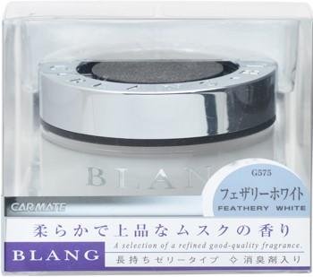 CarMate Car Deodorizer & Air Freshener Blang Gel Place-Type Featherly White White 60ml G575 White (WHITE)