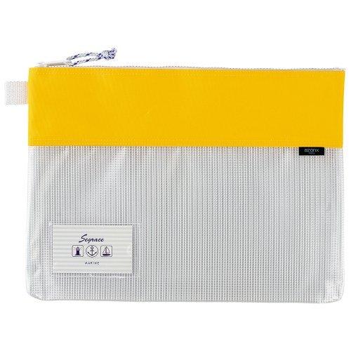 Sekisei Multi-Case Segres Mesh Case A4 Yellow AZ-2327