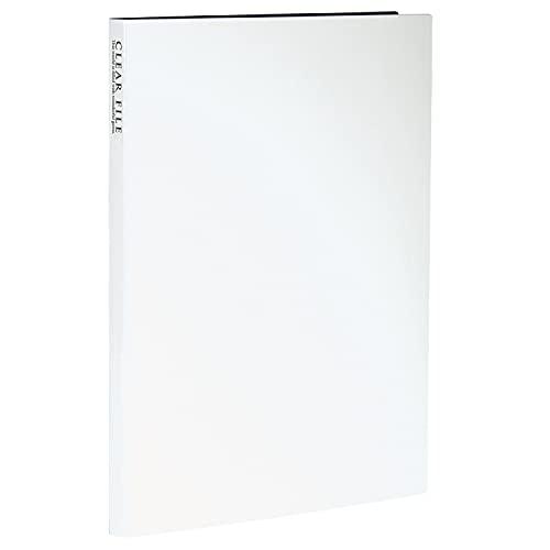 SEKISEI Album Pocket Clear File A4-S 20 Pockets A4 21~50 Sheets White KP-2512