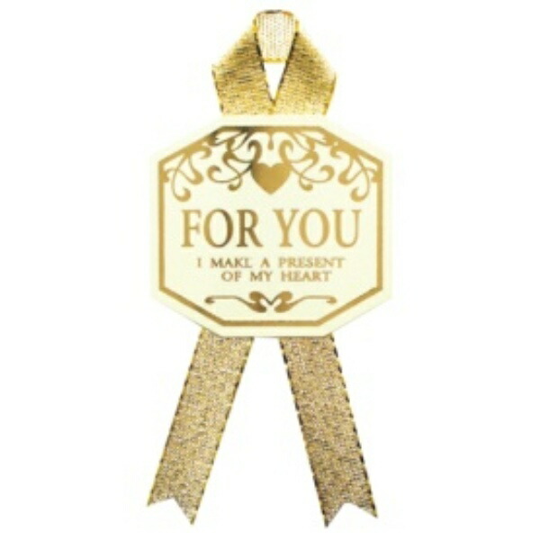 Sasagawa Taka Brand Gift Seal 22-912 For You Ribbon Gold Foil Stamped