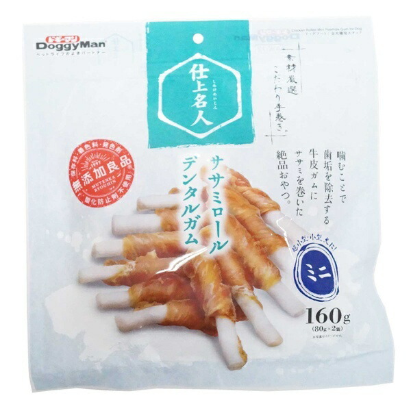 Doggyman Dog Treat Finishing Master Chicken Breast Roll Dental Gum Beef 160g (x 1)