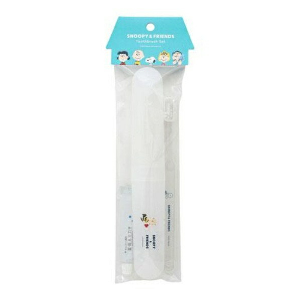 FINE Snoopy & Friends Toothbrush Set White 1 Set