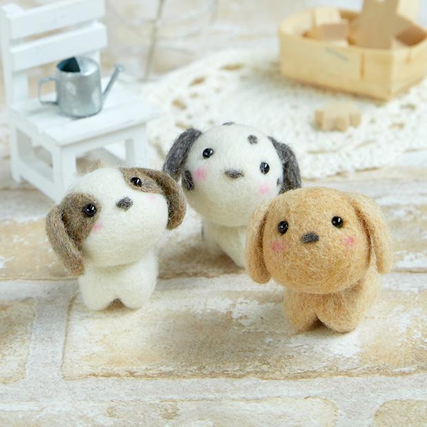 Hamana Wool Felt Kit: Little Friends - Dogs H441-482