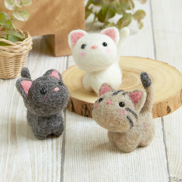 Hamana Wool Felt Kit: Little Friends Cats H441-483