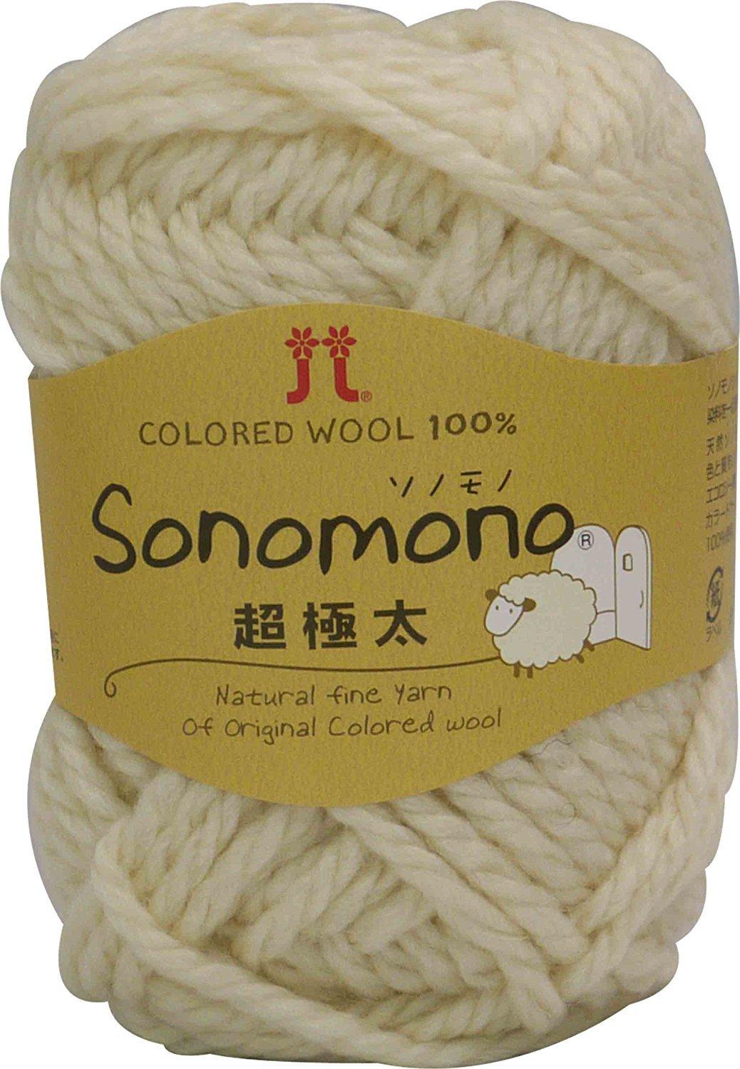 Hamana Sonomono Super Bulky Yarn Super Bulky Col.11 White Series 40g Approx. 40m 0089