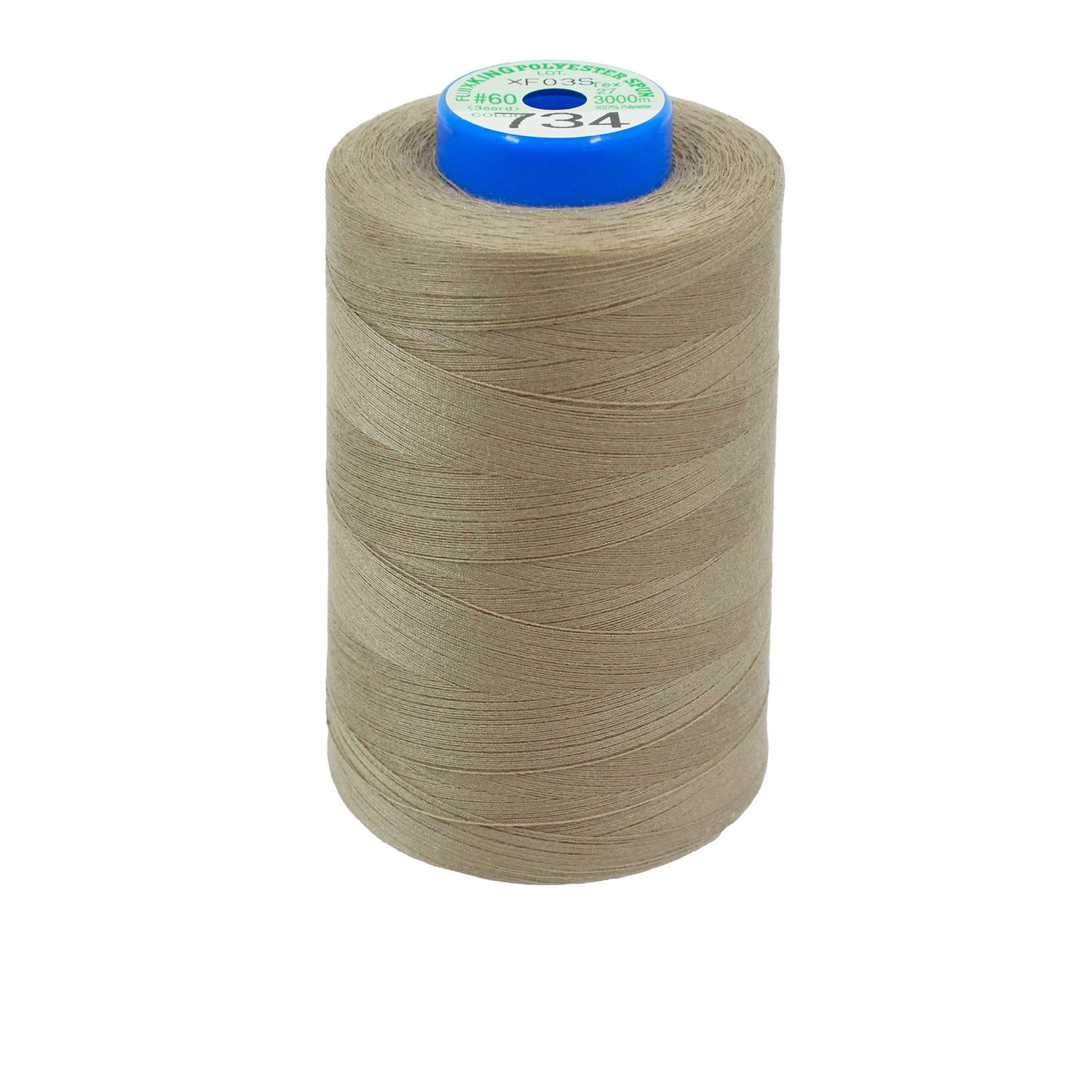 FUJIX Kingspan Spun Sewing Thread No. 60 3000m Roll col.734