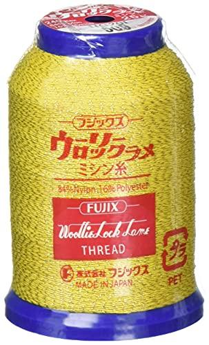 Fujix Wooly Rock Lame Sewing Thread  25g col.509 Yellow × Gold