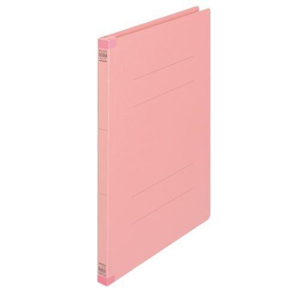 Plus Back-Reinforced Flat File A4 Vertical 2-Hole 10-Pack Pink No.021S 79-438