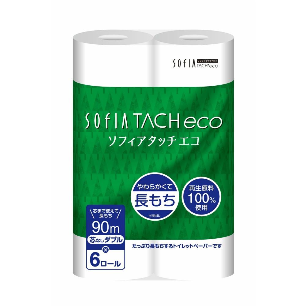 Sofia Touch Eco Core-Free Toilet Paper Double Roll 90m