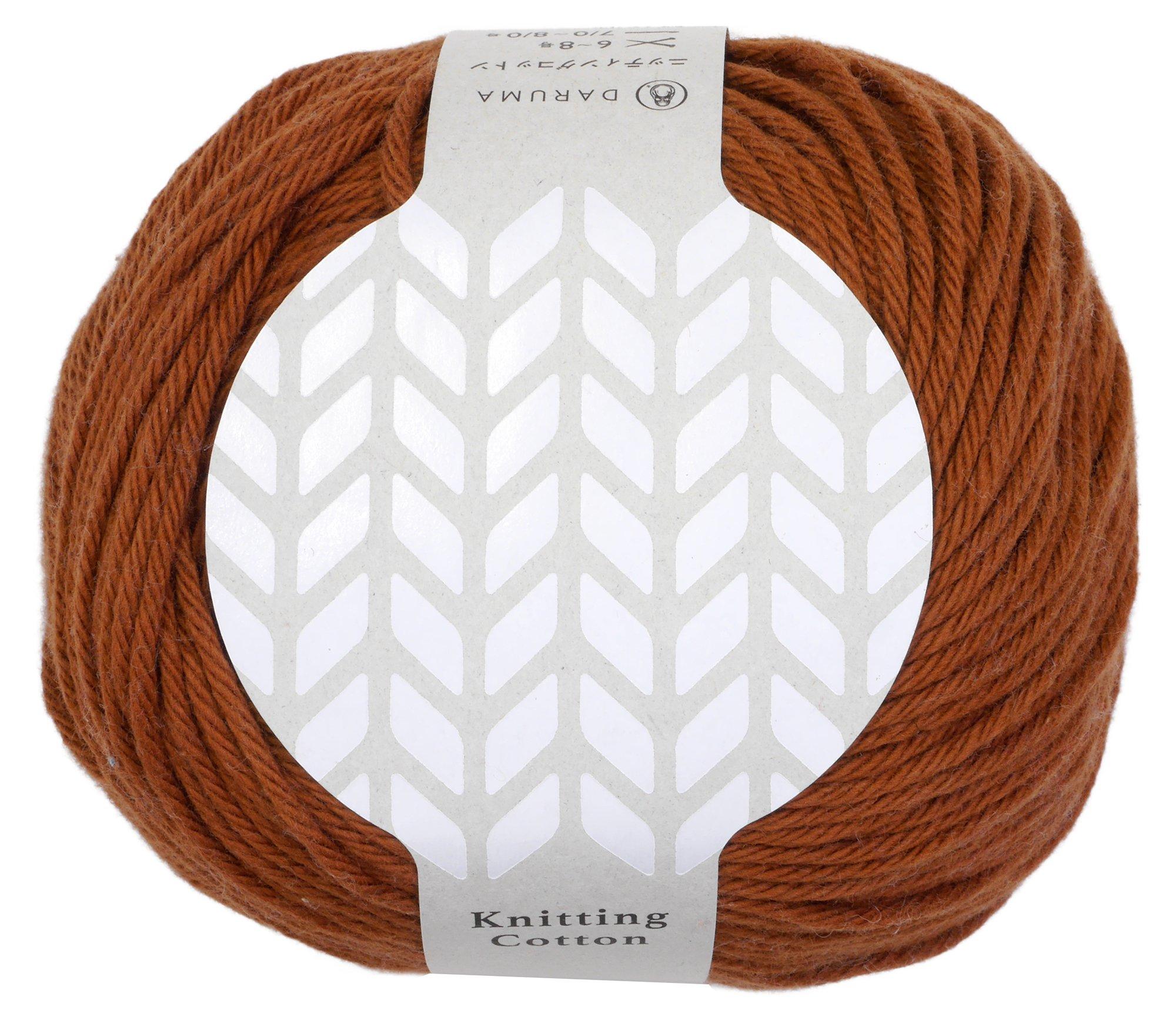 Yokota DARUMA Knitting Cotton Craft Medium Weight Col.3 Brown Series 50g Approx. 100m 3100