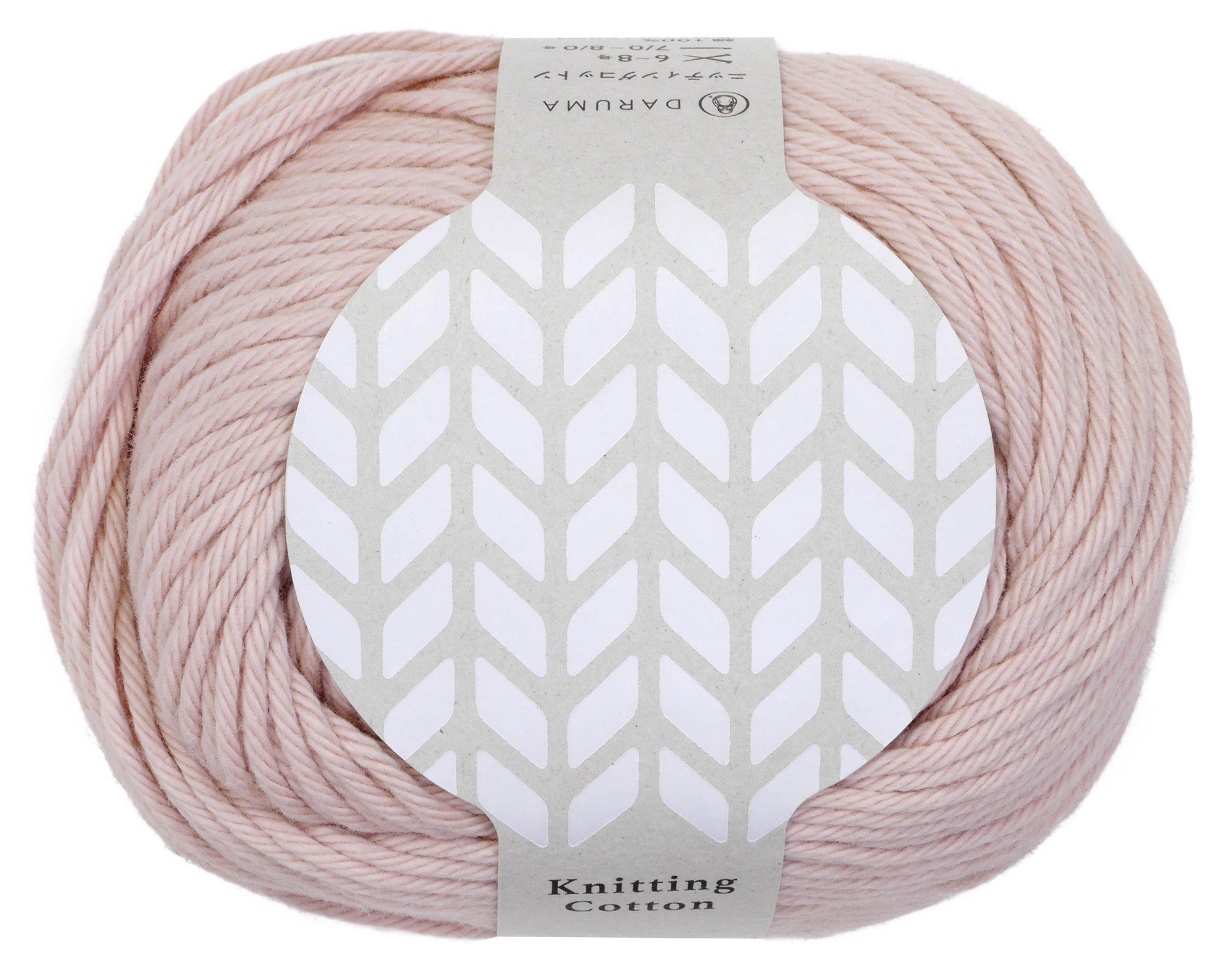 Yokota DARUMA Knitting Cotton Craft Medium Weight Col.4 Pink Family 50g Approx. 100m 3100