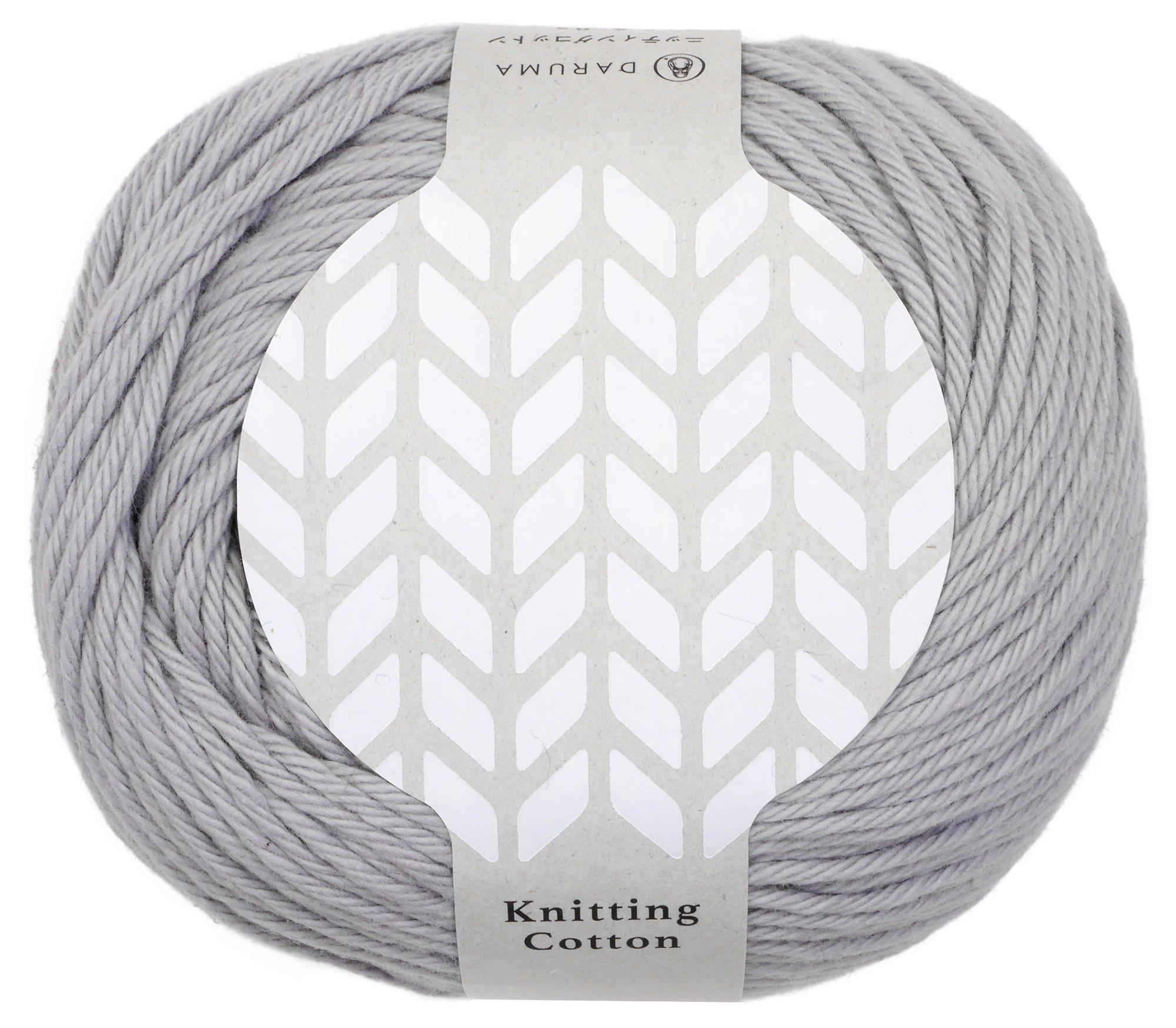 Yokota DARUMA Knitting Cotton Craft Medium Weight Col.8 Gray Series 50g Approx. 100m 3100