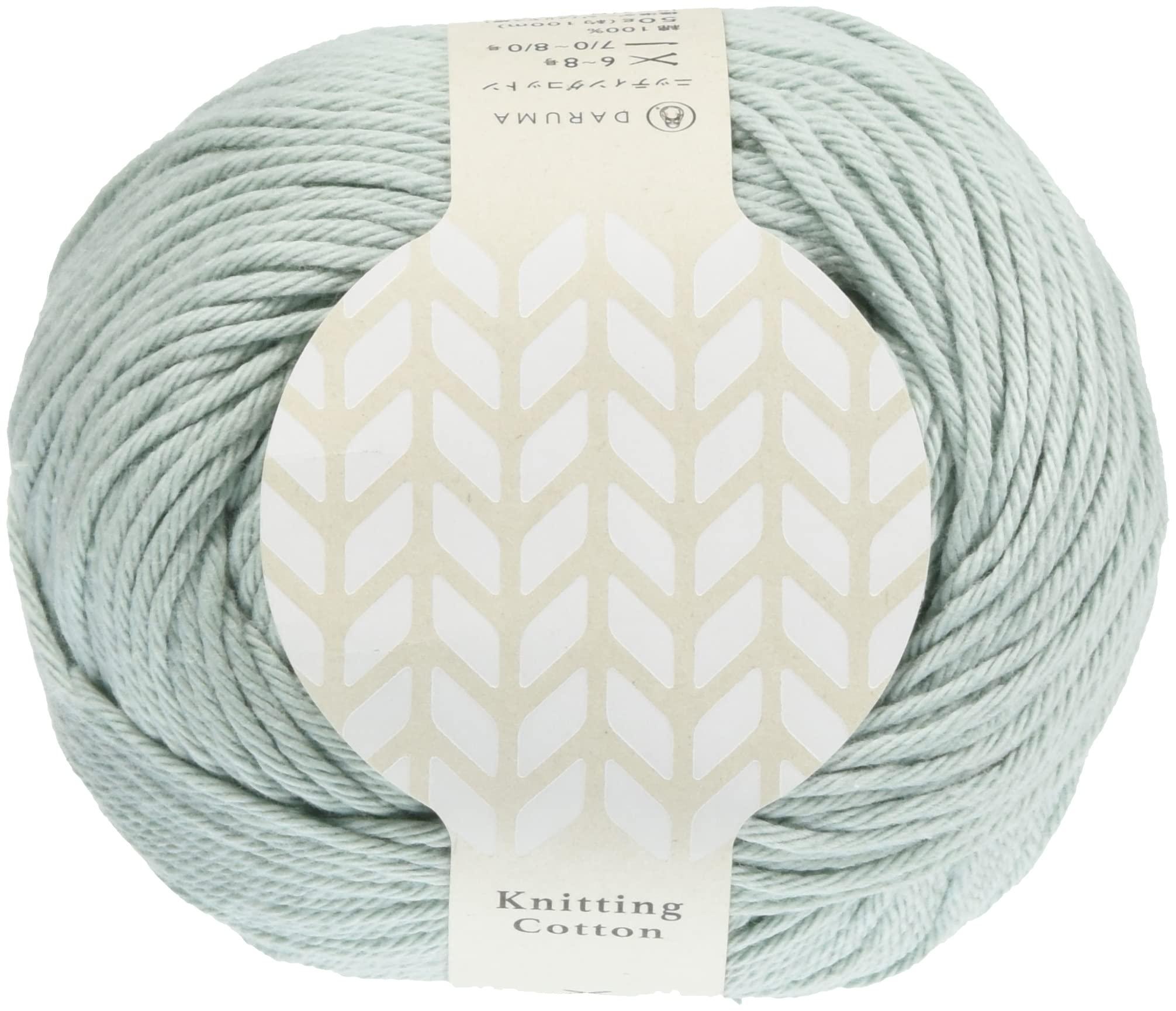 DARUMA Knitting Cotton Craft Medium Weight Col.11 Light Blue Family 50g Approx. 100m 3100