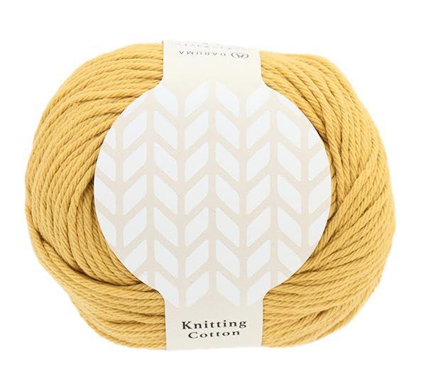 DARUMA Hand-Knitting Yarn Knitting Cotton Medium Weight COL. 13 Honey Mustard Approx. 50g 100m 3100