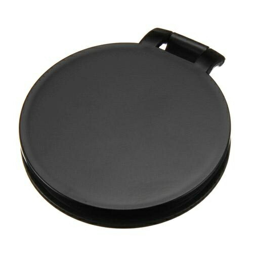 Yamamura YL-10 Compact Double-Sided Mirror with 10x Magnifying Glass, Black