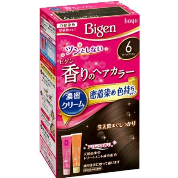 Bigen Fragrant Hair Color Cream 6 Dark Brown