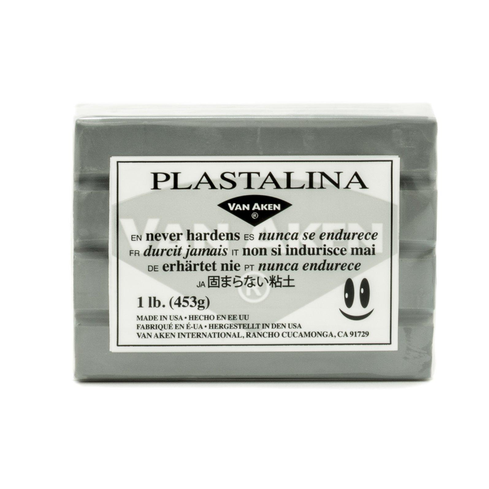 VAN AKEN Chubu Electromagnetic Industries CEC Modeling Clay plastalina (1 Pound) Silver Gray [Craft Clay]