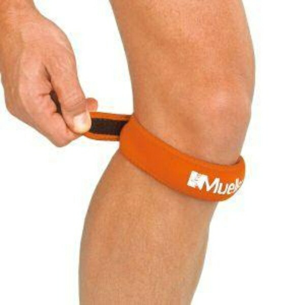 Mueller Knee Support Jumper's Knee Strap Orange Unisex One Size Fits All 59967