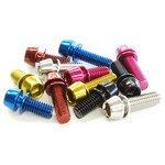 FF-R Stainless Steel Collar Bolt・M6×20・6-Pack [TL-109F-620] Red